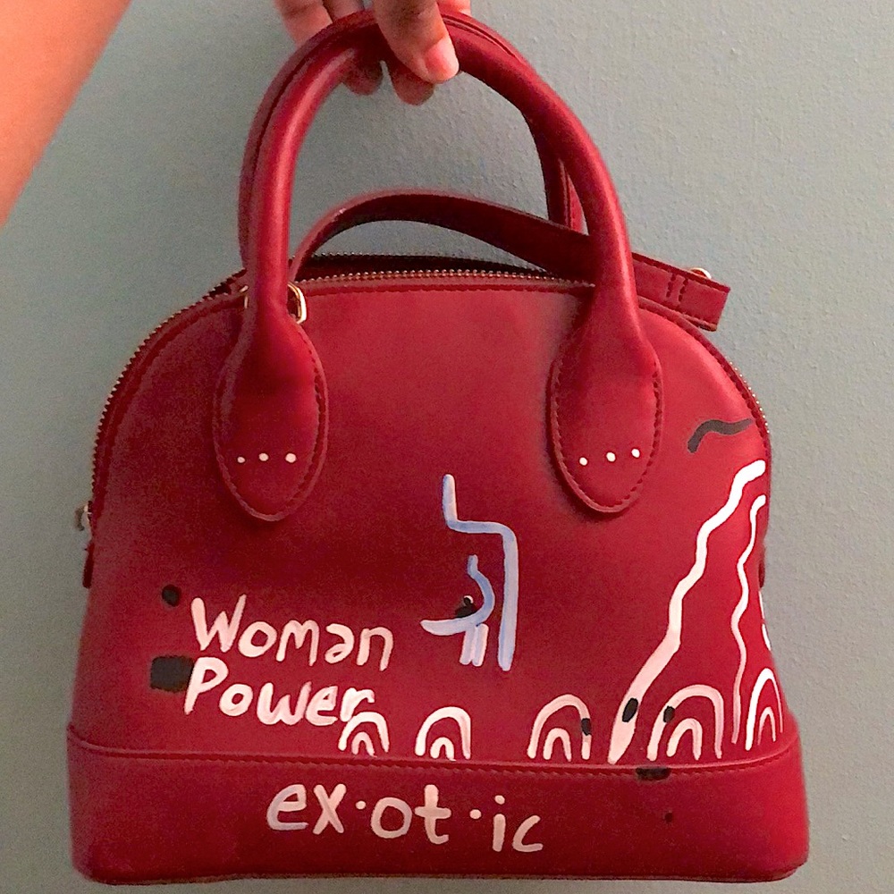 Hand Painted Red Purse